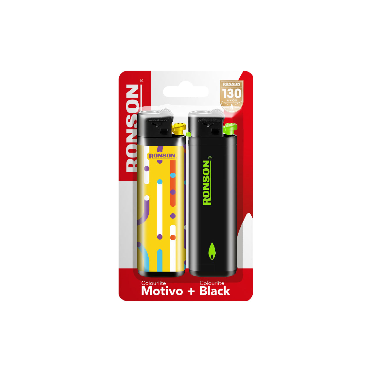Pack Ronson Colourlite Motivos + Black
